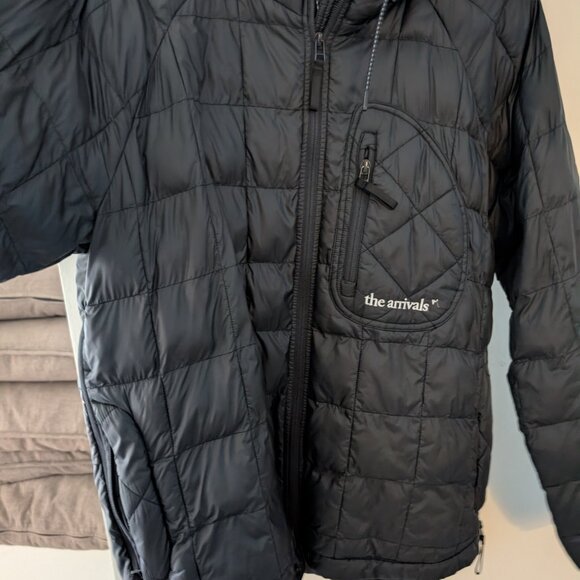 The Arrival's Men's Space Black Hooded Puffer Jacket - Retail $495 - Picture 13 of 16